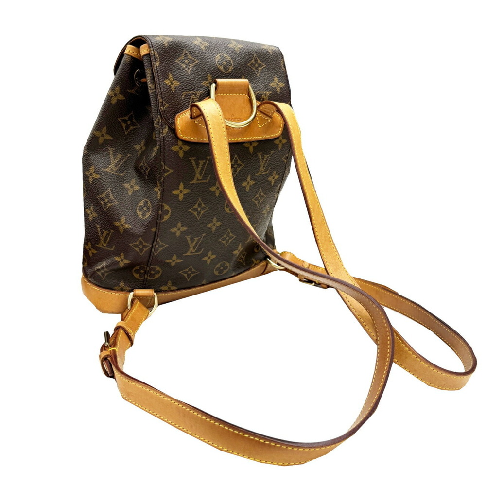 LOUIS VUITTON Brown Monogram Canvas Backpack - Picture 4 of 13